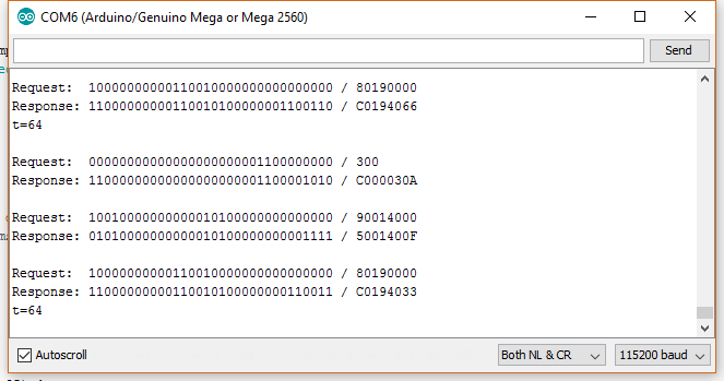 Arduino OpenThrem Controller Output